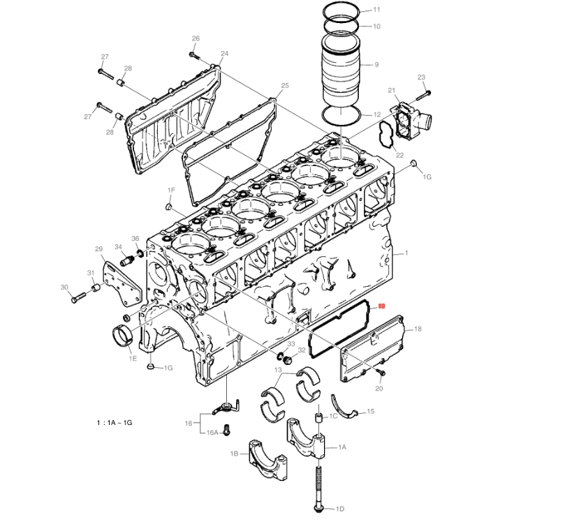 400602 Pin Code Uszczelka Doosan 400602-00455 – HeviTech